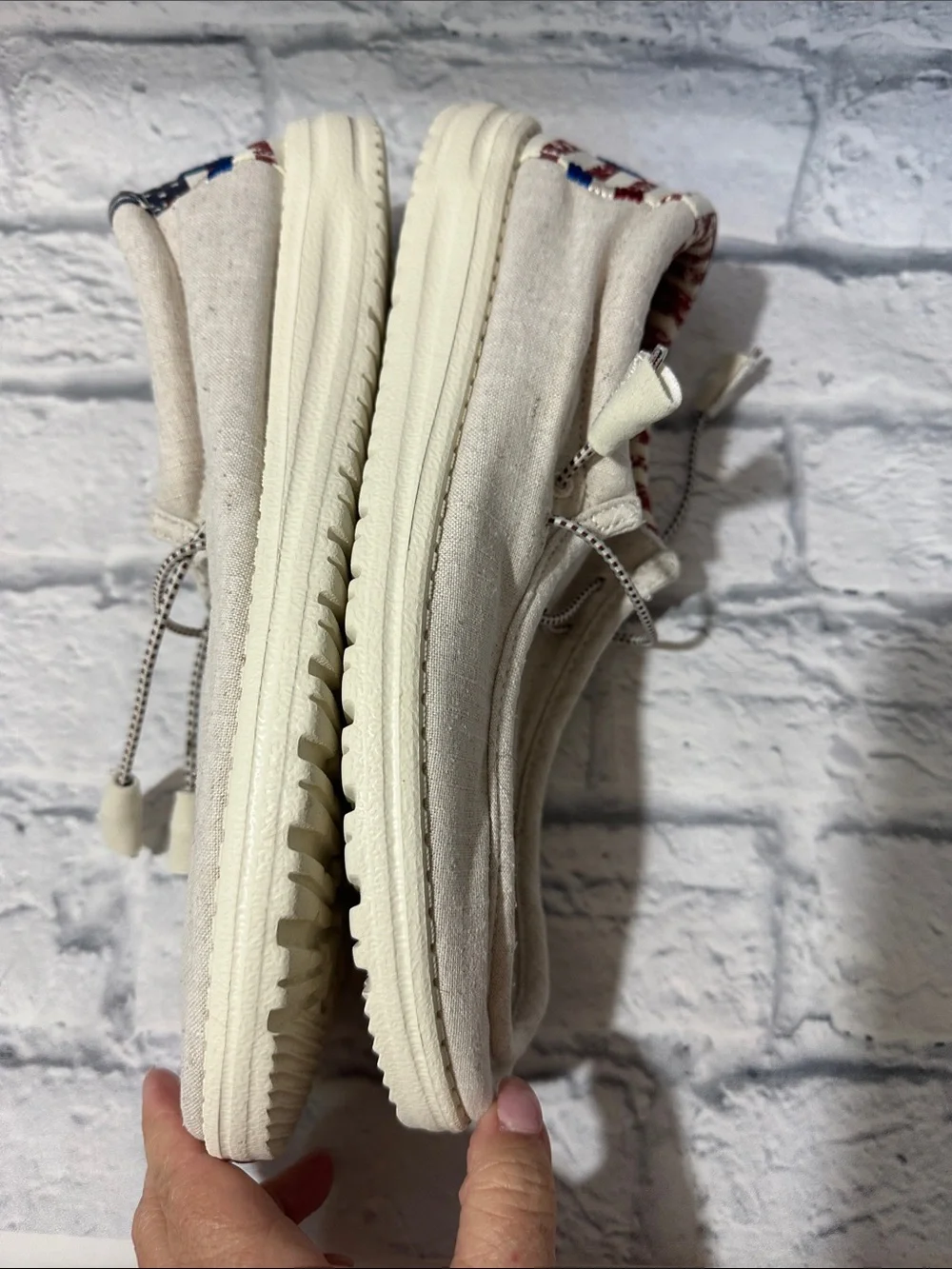 Hey Dude Patriotic Shoes Size 12